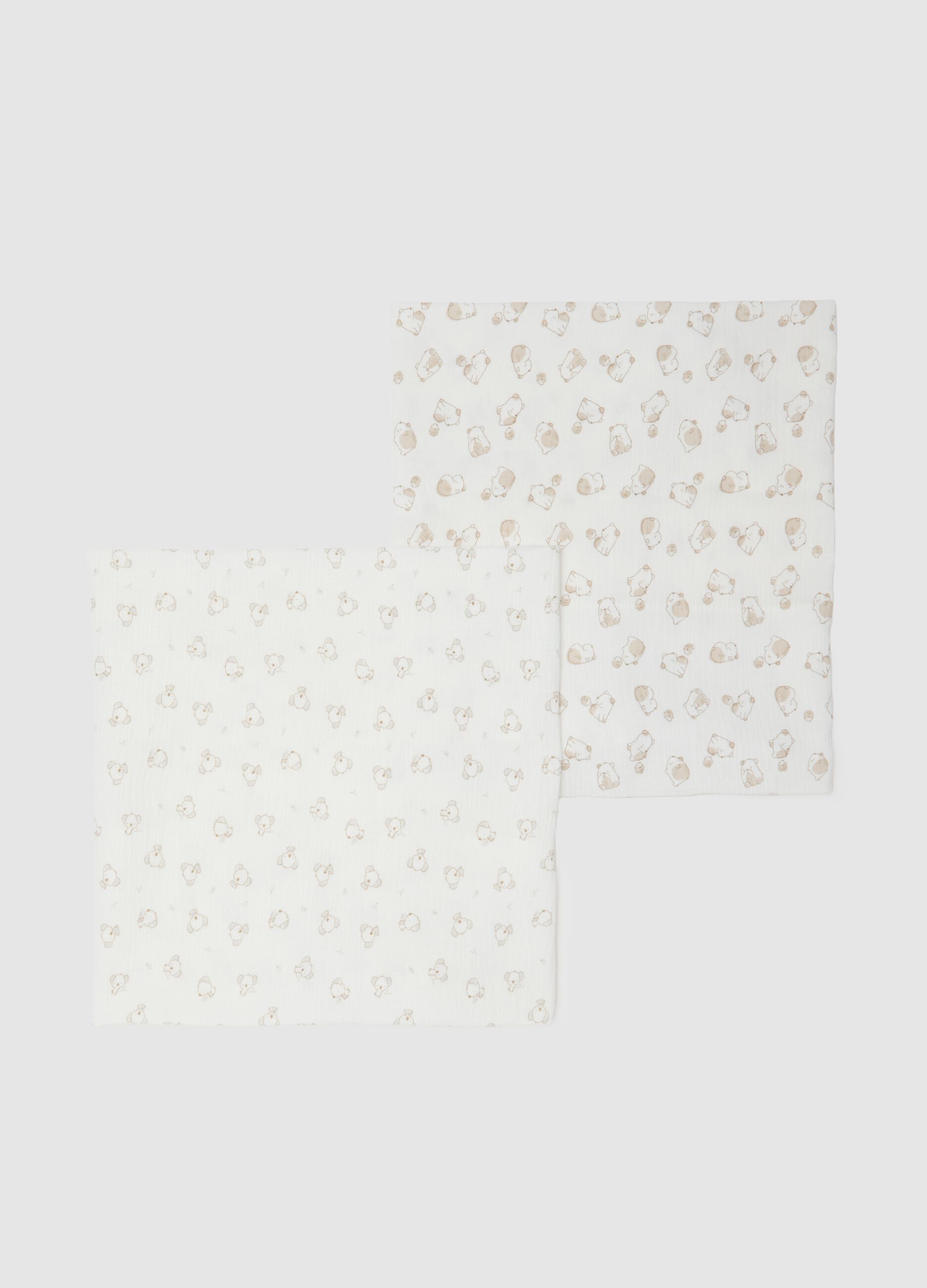 Multicolour Pure Cotton Newborn Towel Set