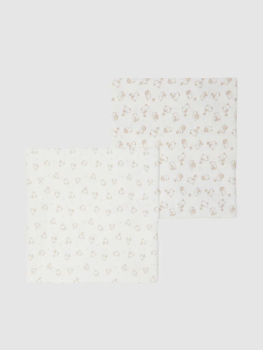 Multicolour Pure Cotton Newborn Towel Set_0