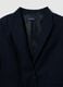 Regular fit blue stretch fabric blazer_5