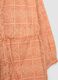 Orange maternity dress in pure cotton with geometric print_5