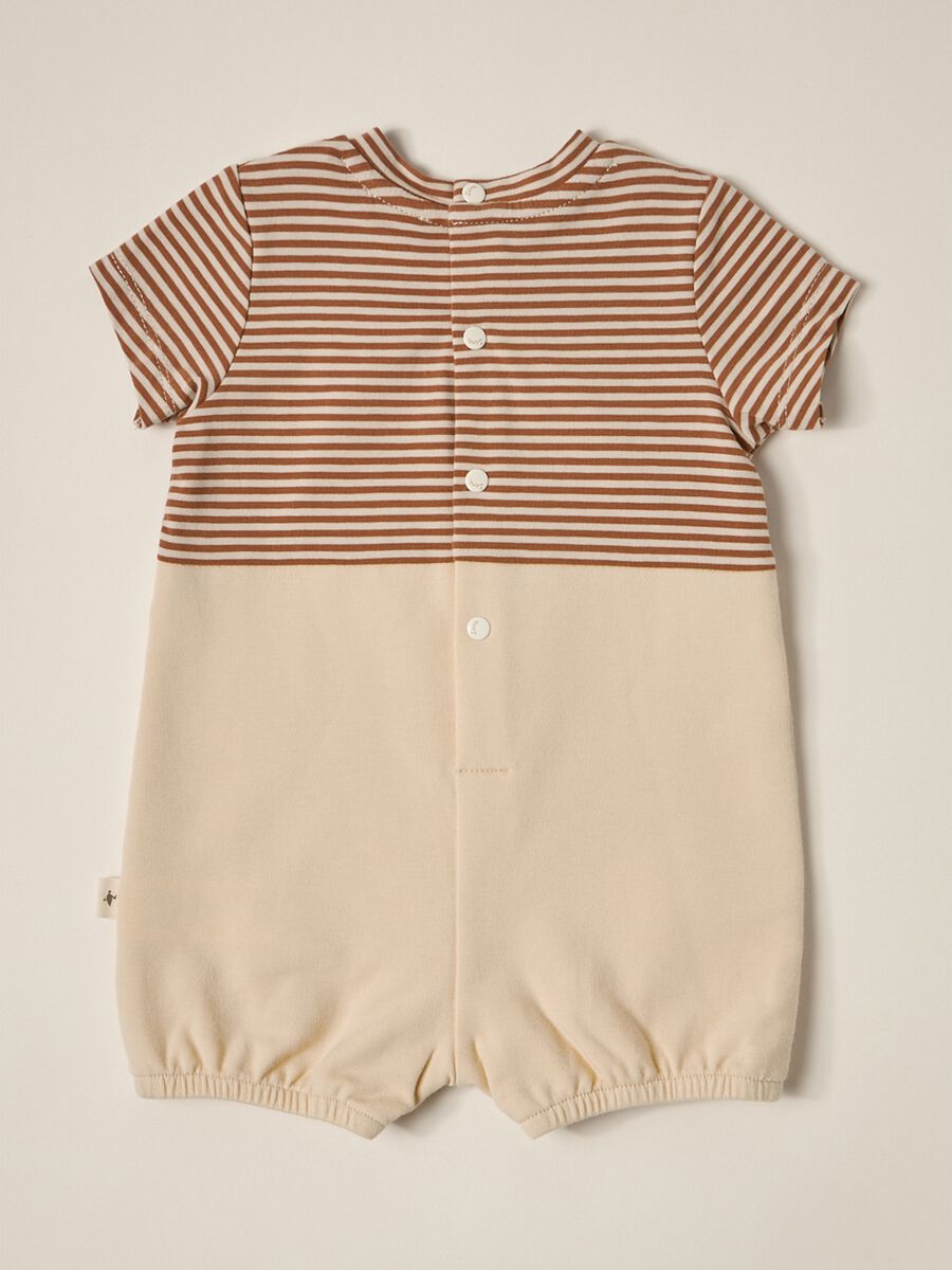 IANA newborn girl onesie in stretch cotton_1