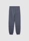Boys' Blue Jogger Trousers in Pure Cotton with Oversized Fit_4