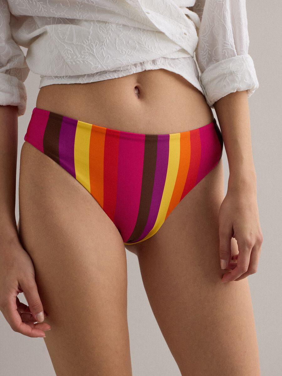 Slip bikini multicolor in tessuto elasticizzato_3