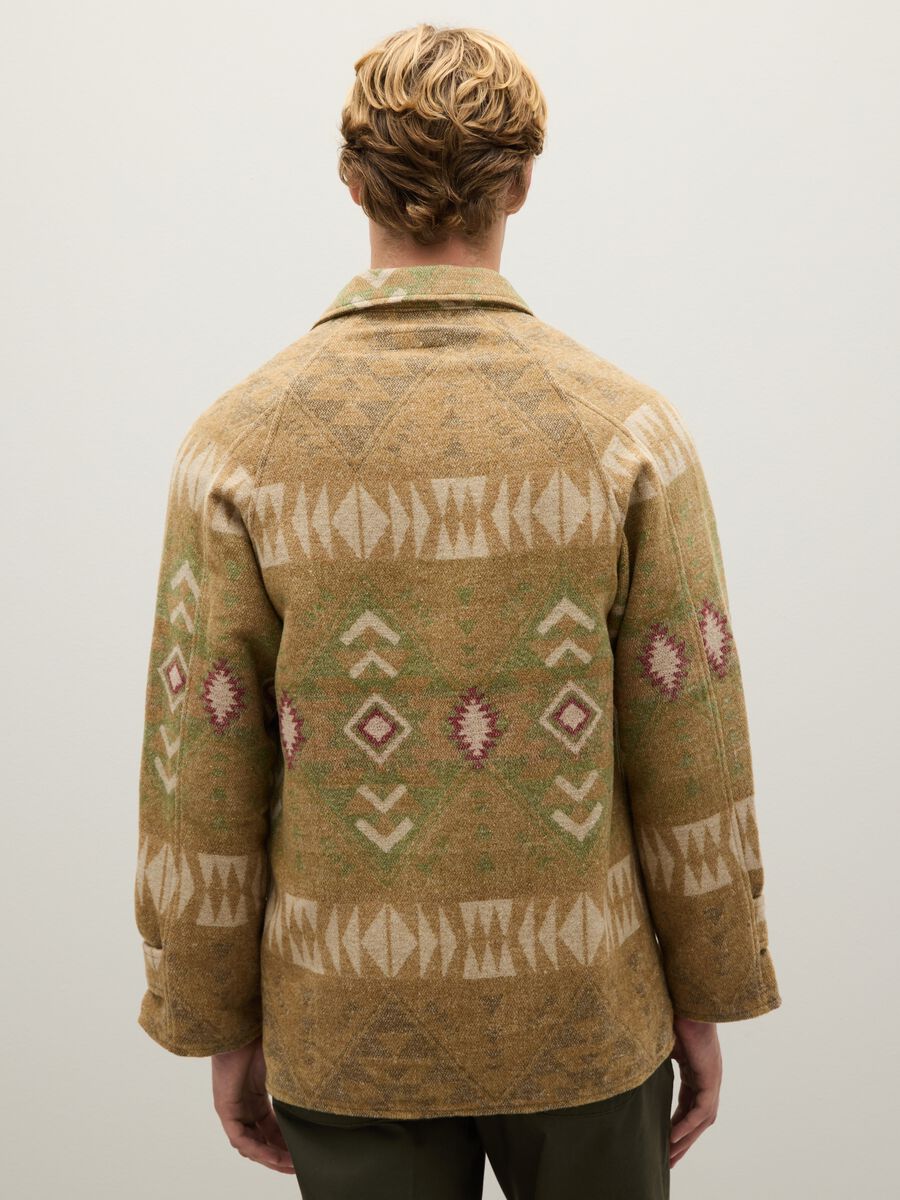 Giacca shacket beige con fanstasie e zip_3