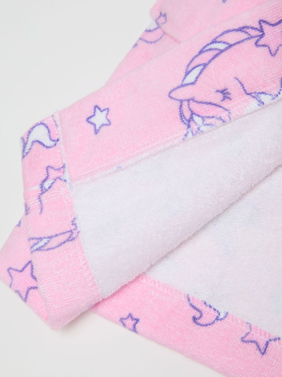Girls' Pink Cotton Bathrobe_3