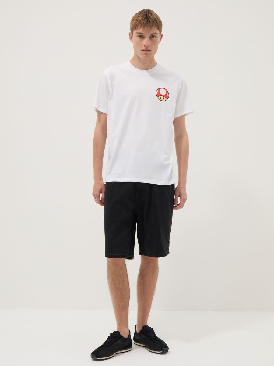 White pure cotton regular-fit short-sleeve T-shirt_3