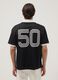 Black regular-fit T-shirt with contrast collar and Ducati lettering_3