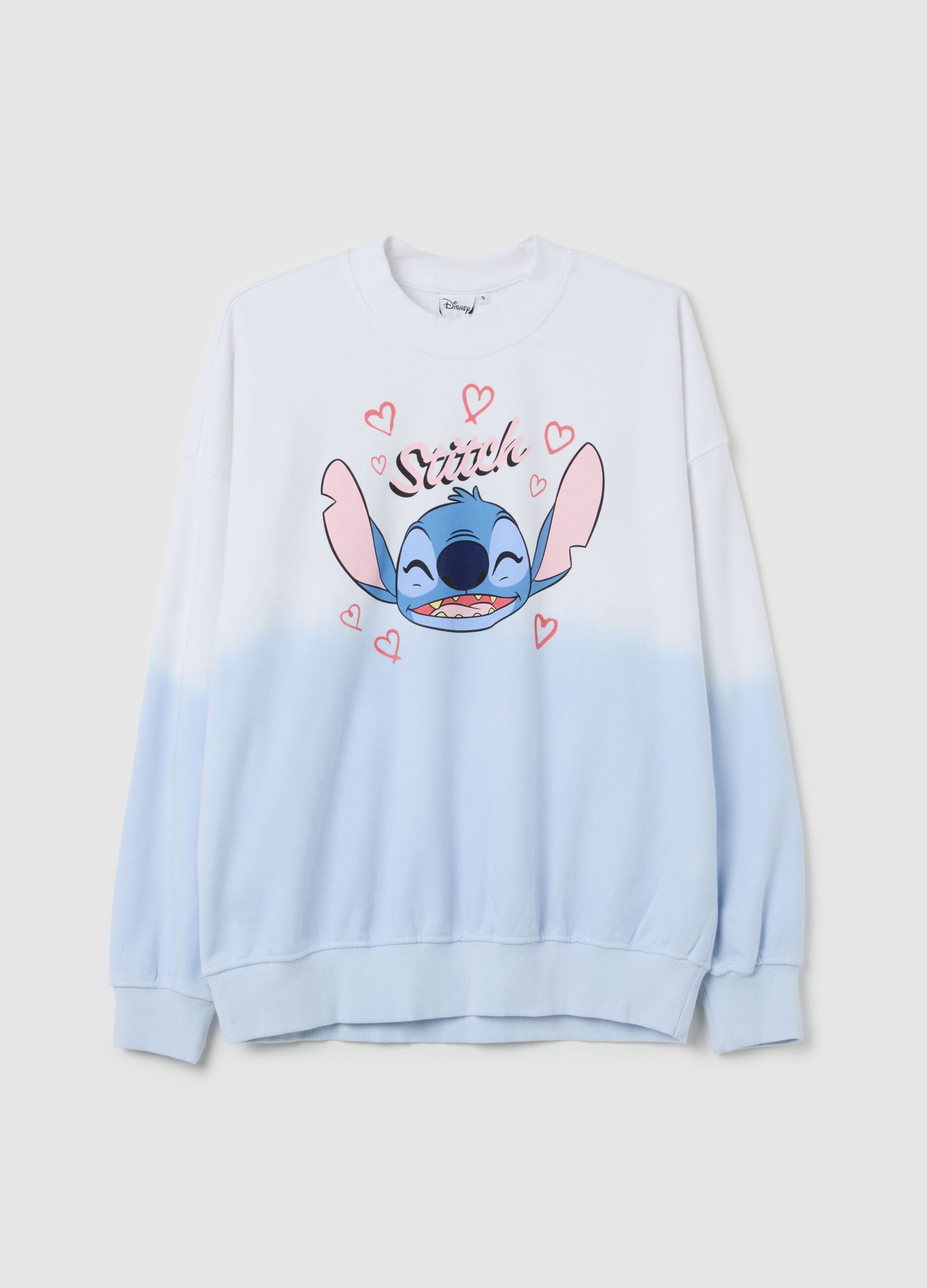 Oversized sweatshirt with Stitch print
