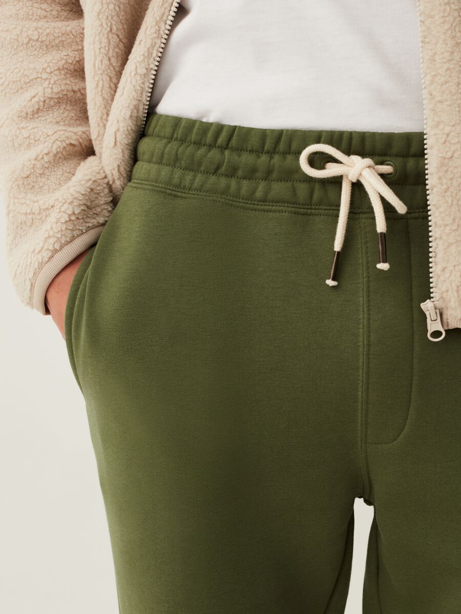 Joggers in felpa con coulisse_3