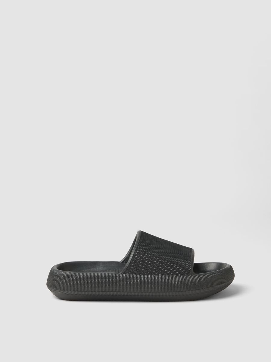 Black Slides with Embossed Texture_0