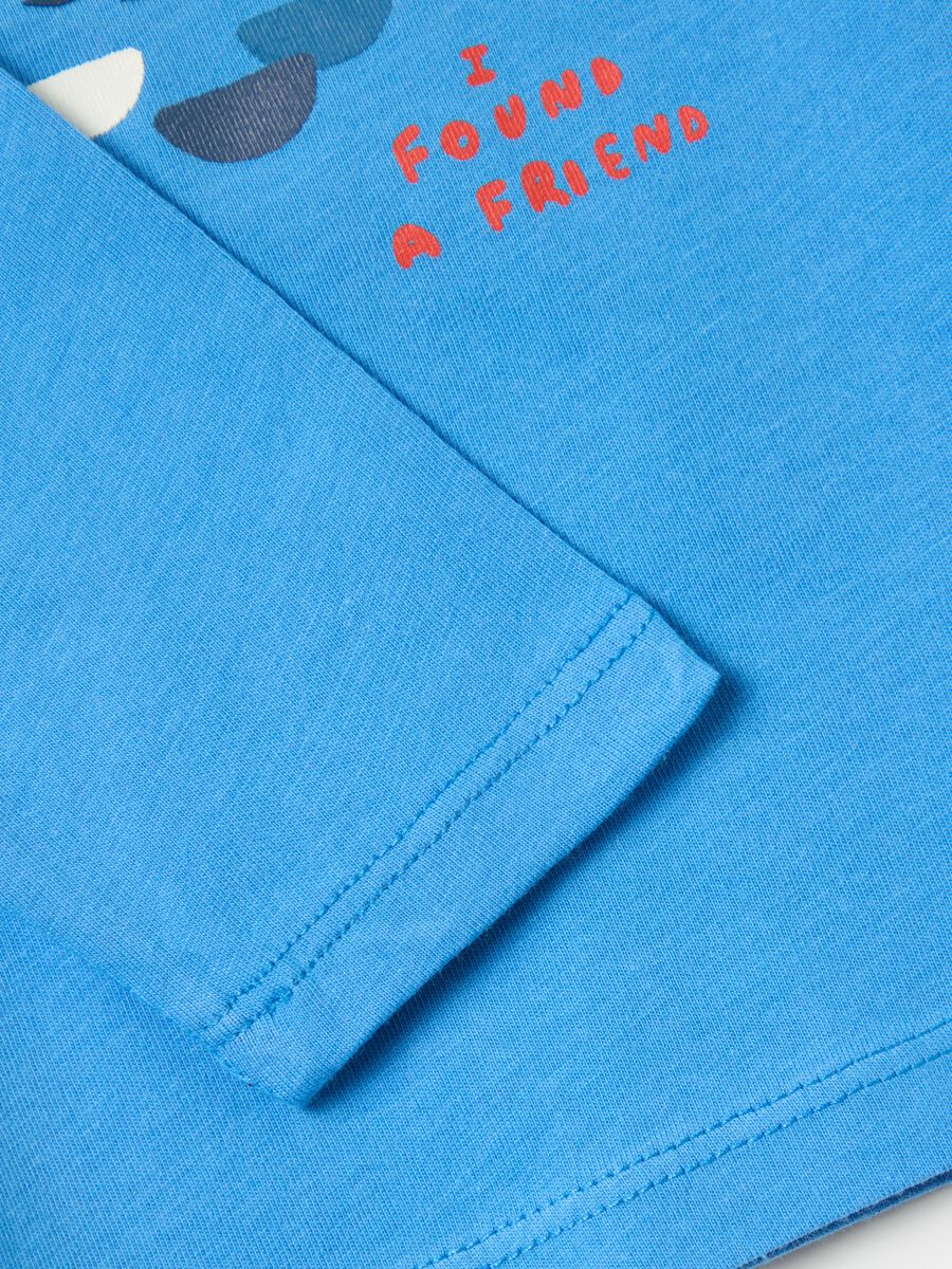 Cotton T-shirt with print and long sleeves_3