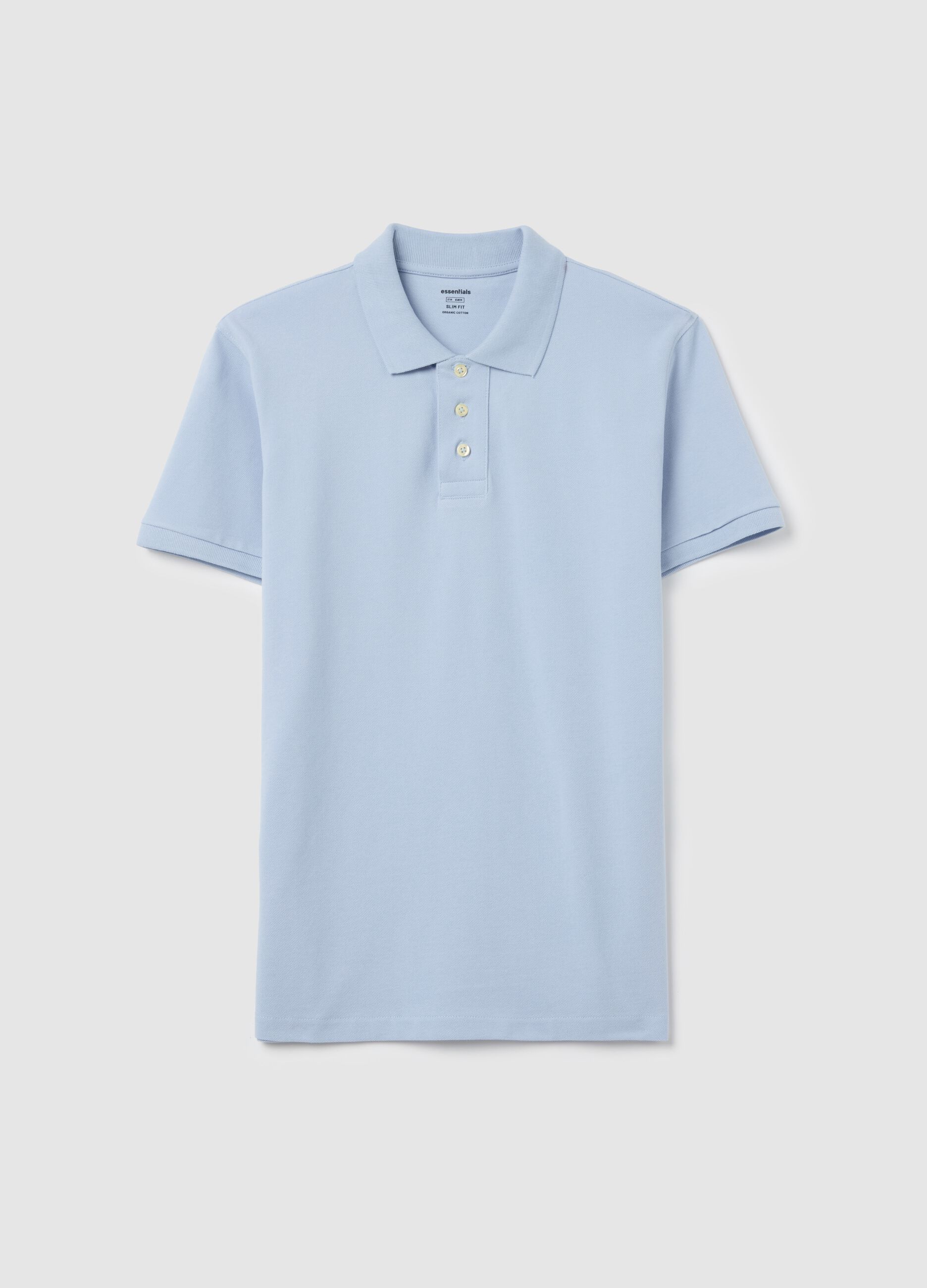 Polo slim fit in cotone bio