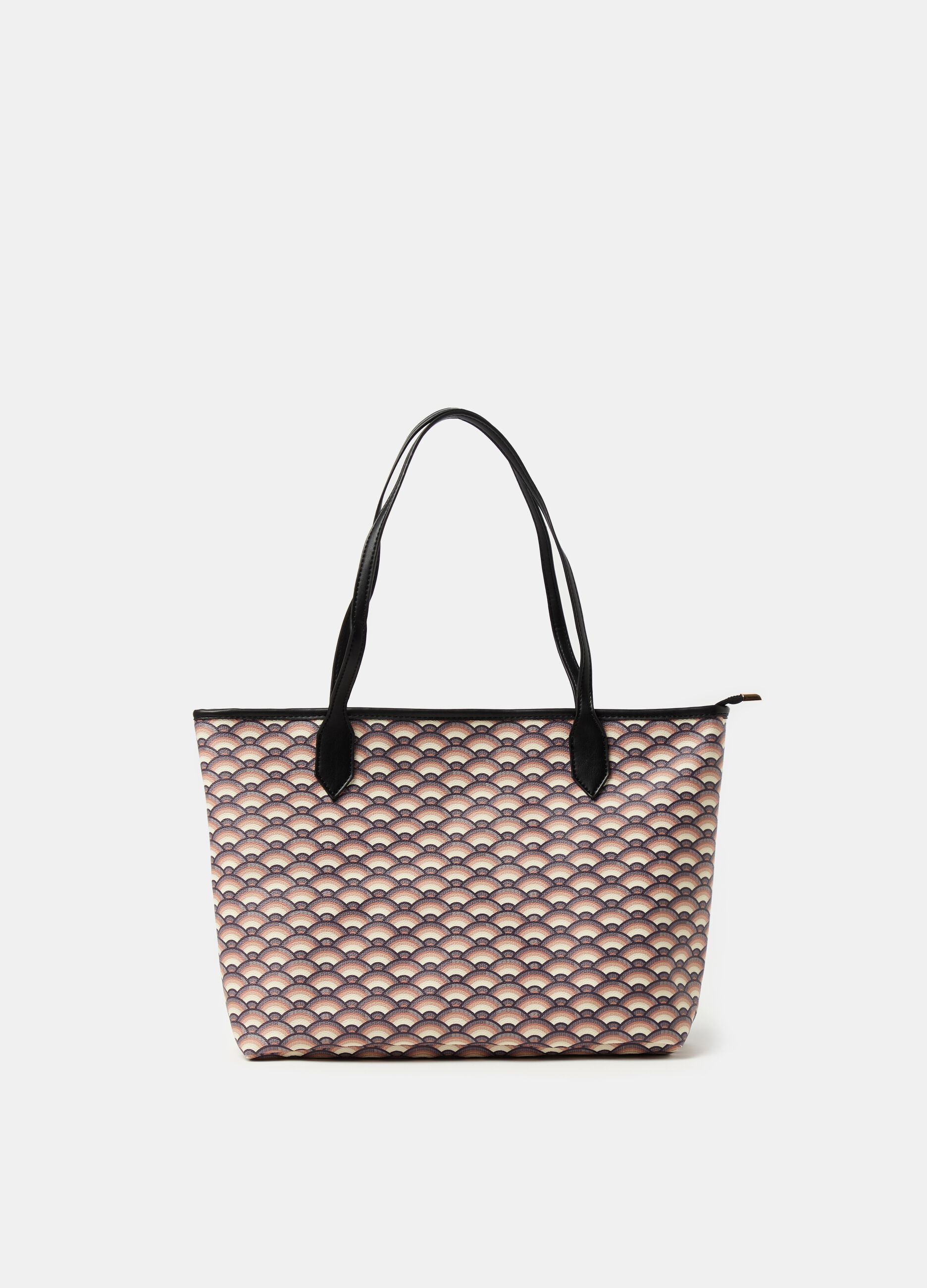 Ovs Borsa shopper con stampa geometrica
