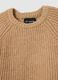 Beige ribbed regular fit sweater_5