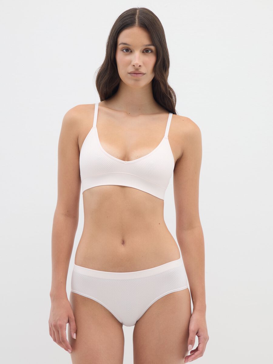 Pink Stretch Microfibre Bra_0