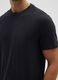 Black cotton blend regular fit T-shirt_3