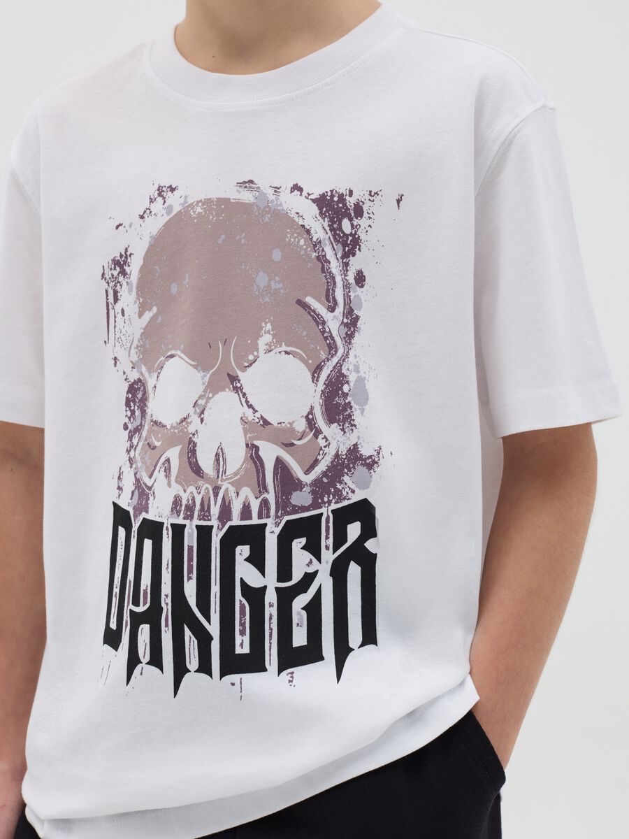 Cotton T-shirt with print_1