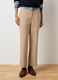 Beige Blend Regular Fit Trousers_1