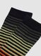2-pack of brown and green long socks in stretchy organic cotton_1