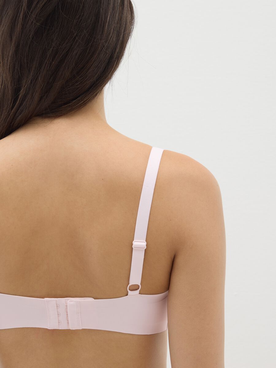 Pink Stretch Fabric Bra_2