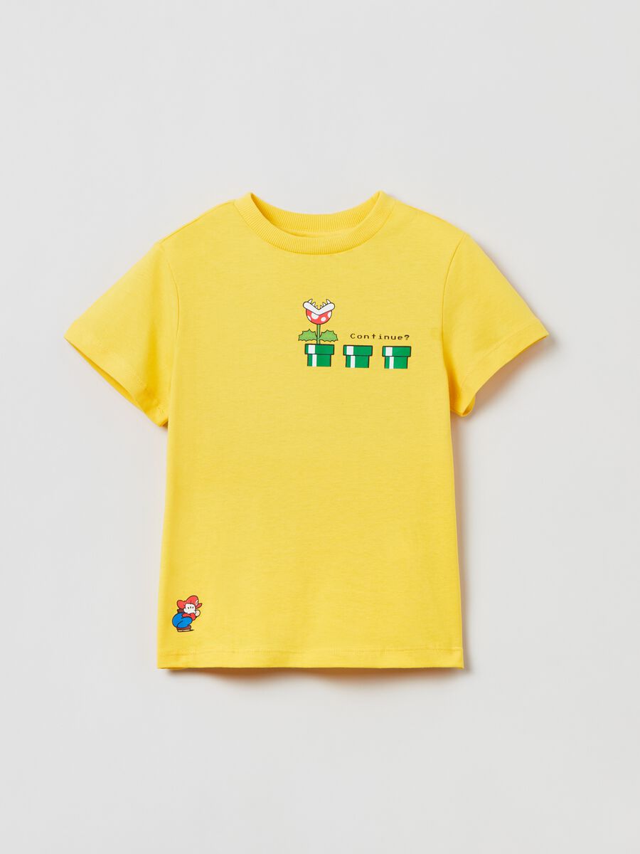 T-shirt in cotone stampa Super Mario_0