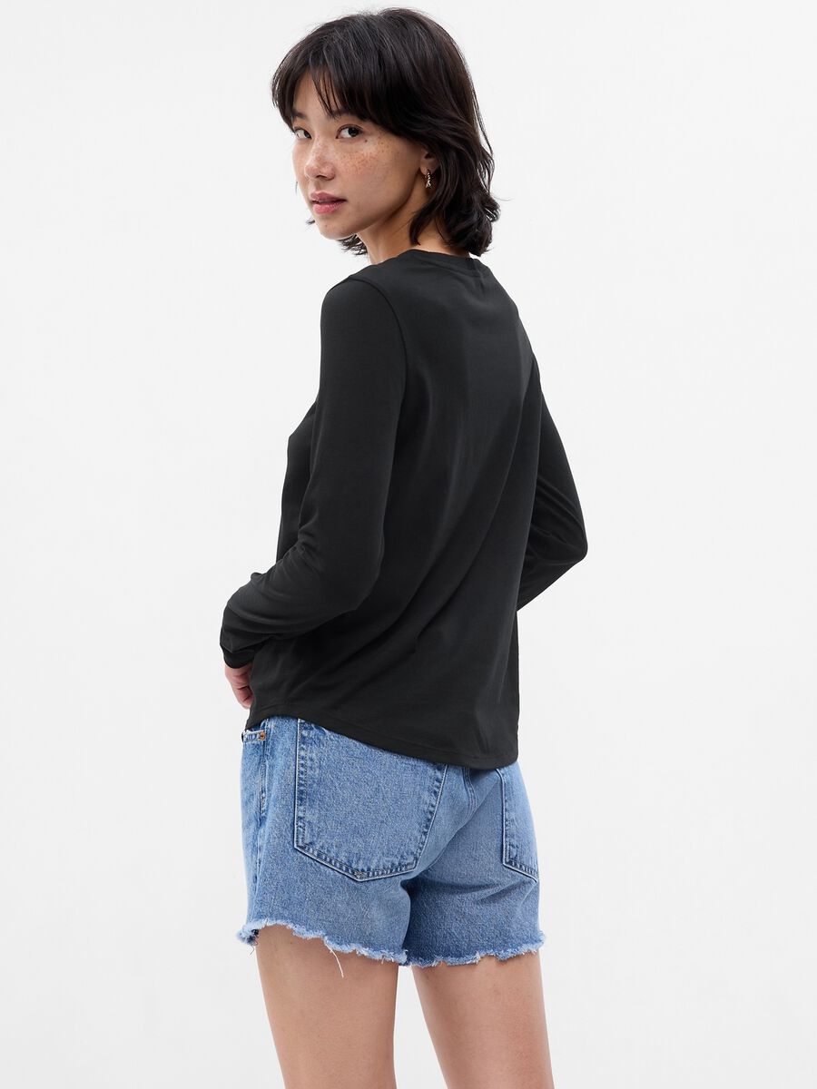 T-shirt a maniche lunghe in cotone bio_1