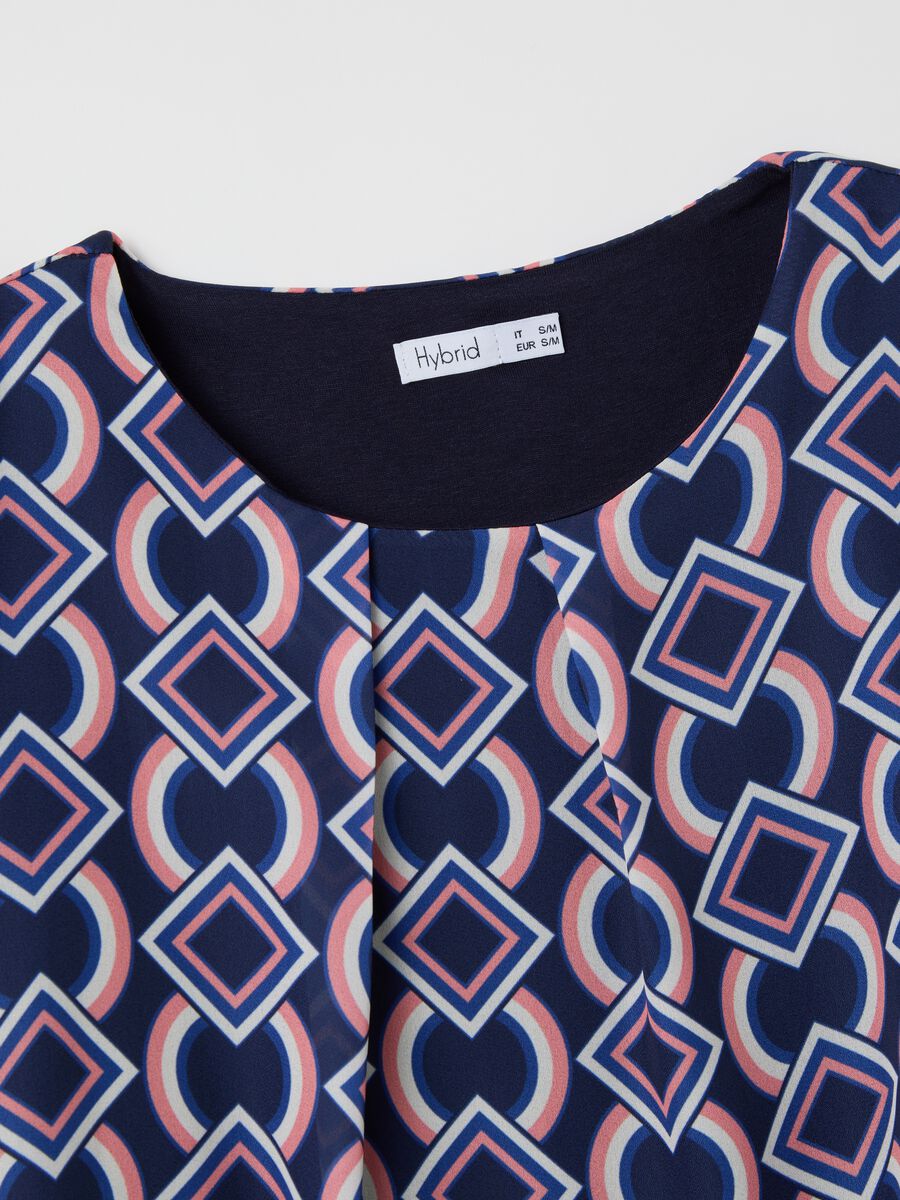 Blouse with geometric print_5