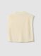 White crew-neck wool-blend oversized gilet_2