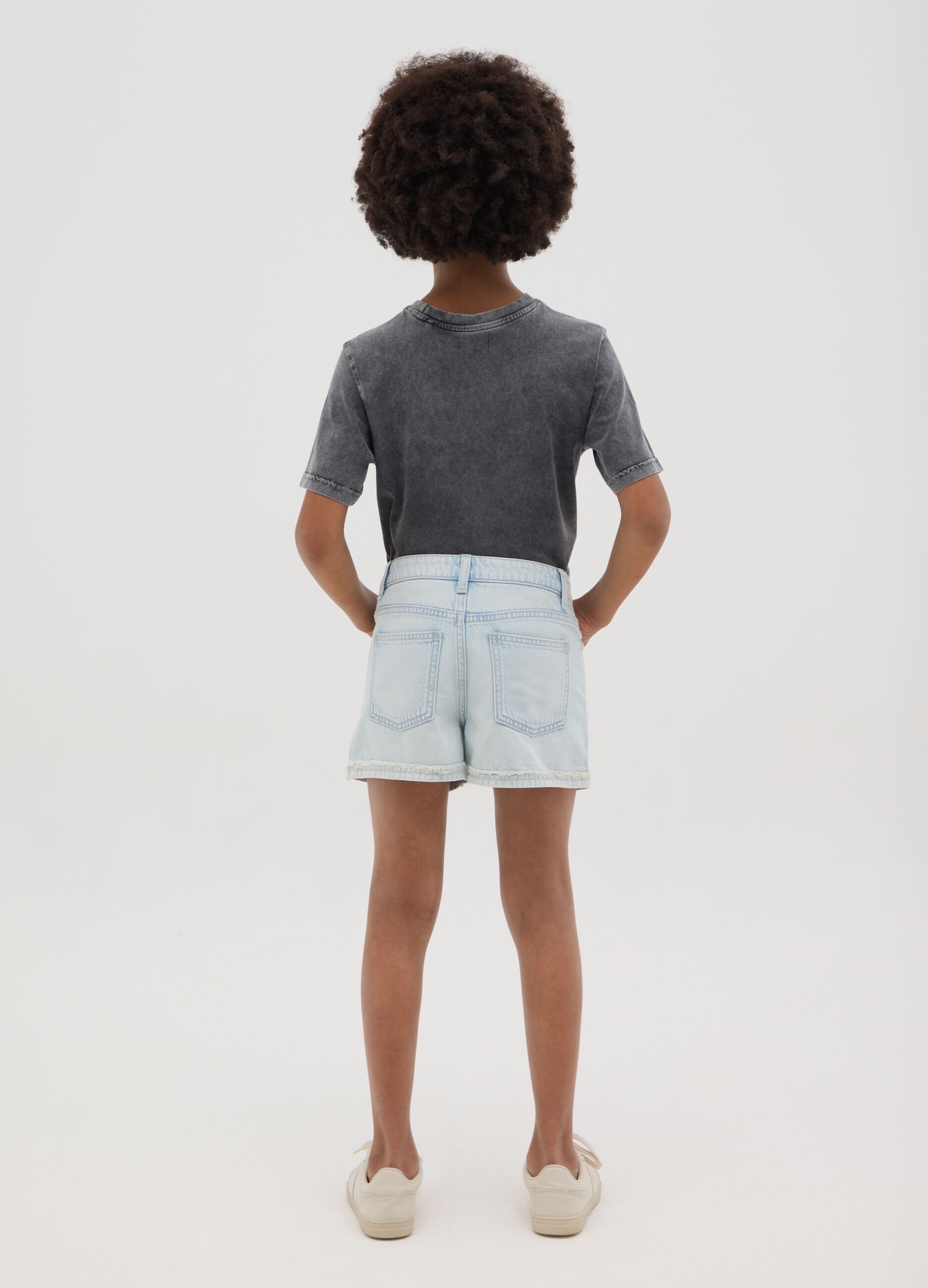 Light Denim Shorts Ovs
