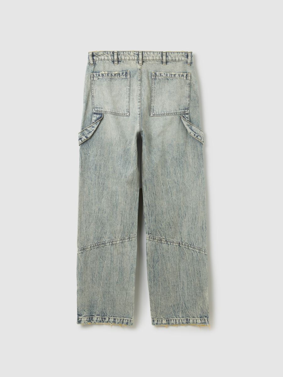 Cargo Denim Washed Light Blue & Tea_5