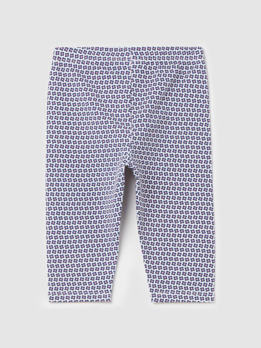 Three-quarter leggings with print_1