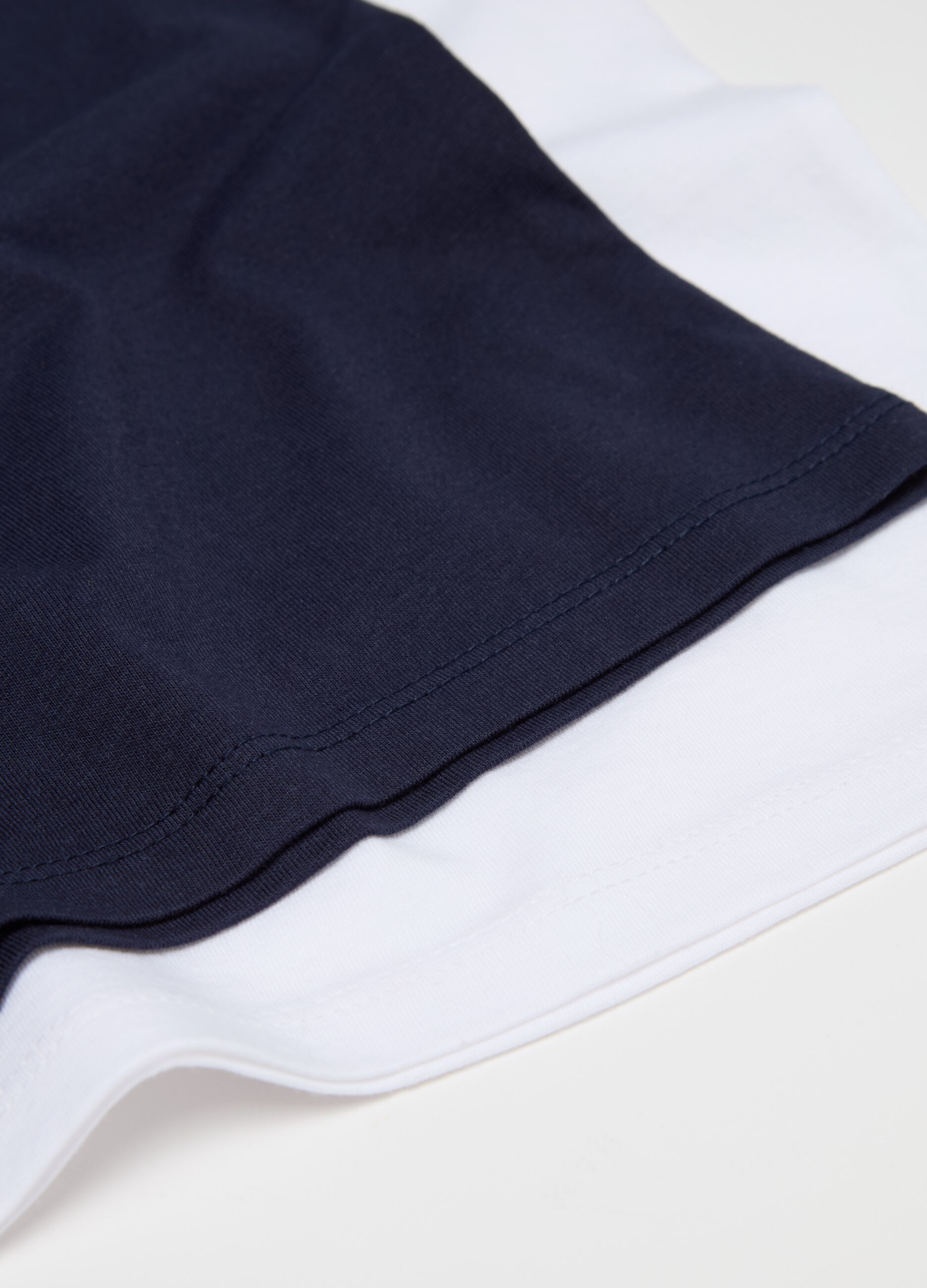 Two-pack racerback vests in organic cotton