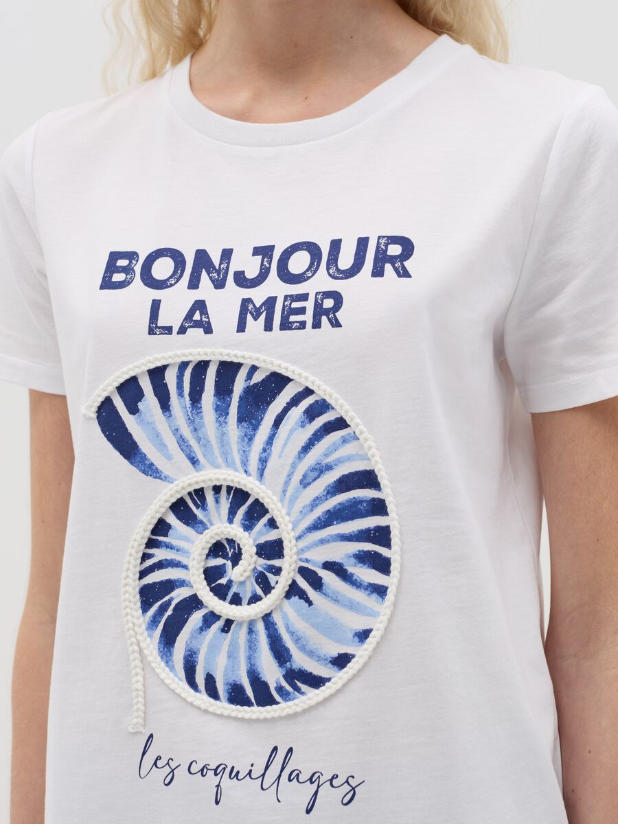 T-shirt with shell print_2