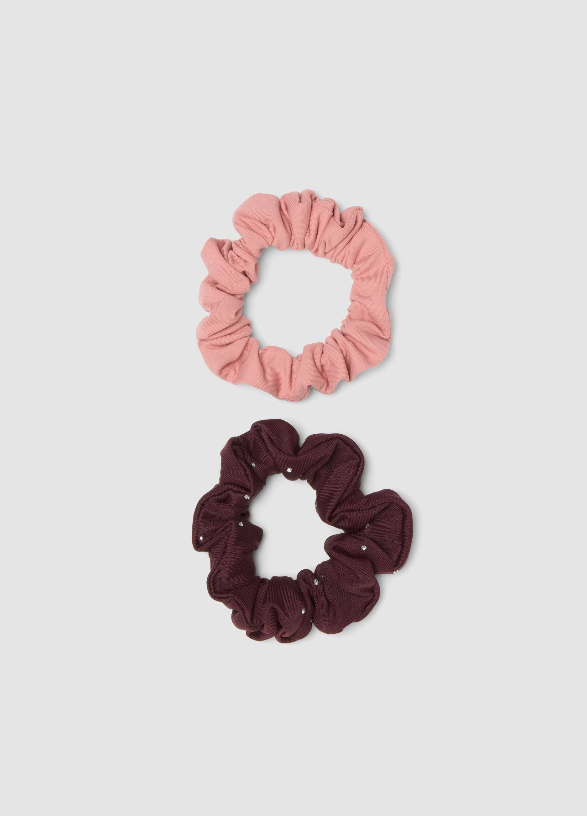 Multicolour scrunchies duo-pack