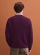 Maglia viola in misto cotone a coste con girocollo regular fit_3