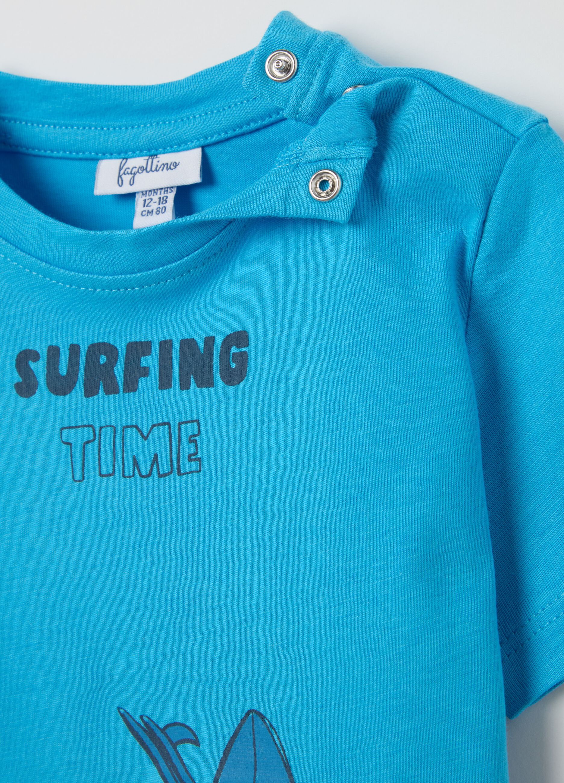 T-shirt in cotone con stampa 