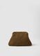 Brown beach shoulder bag in pure paper-fabric_0