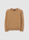 Brown Girl's Pure Wool Pullover _3