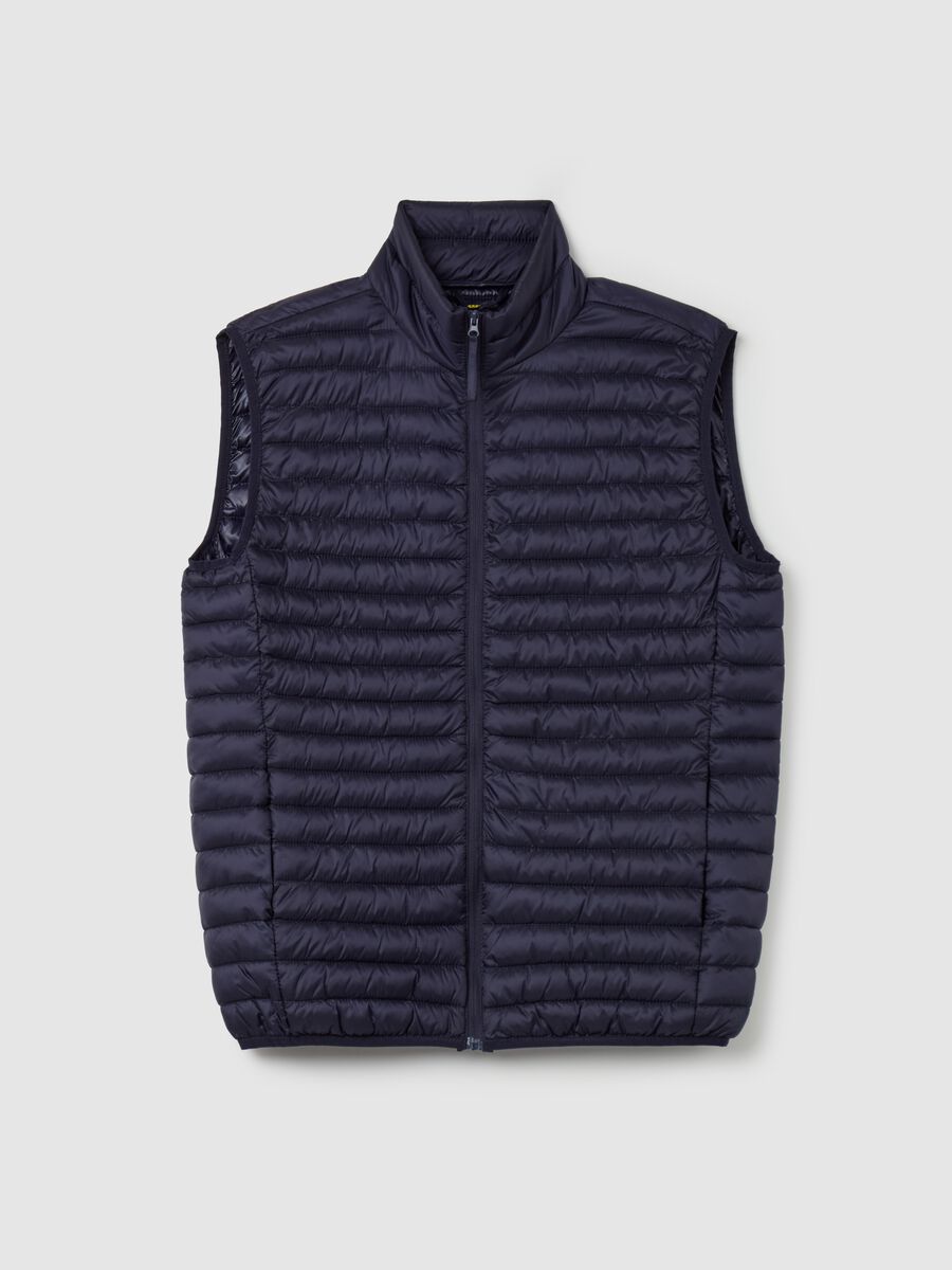 Full-zip ultralight gilet with high neck_4