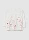 Floral T-shirt in organic cotton_0