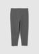 Grey Viscose Blend Regular Fit Leggings_4