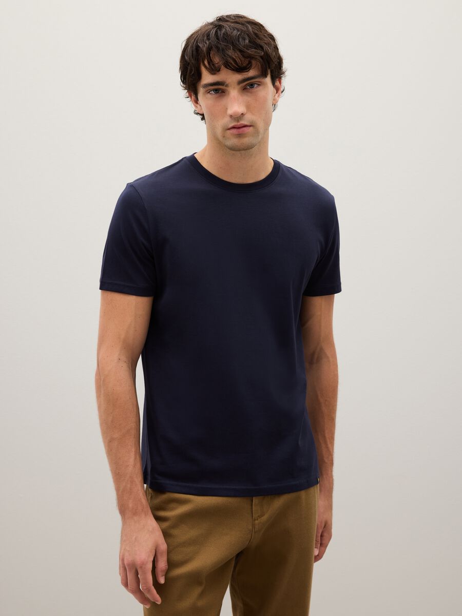 Blue Pure Cotton T-shirt_1