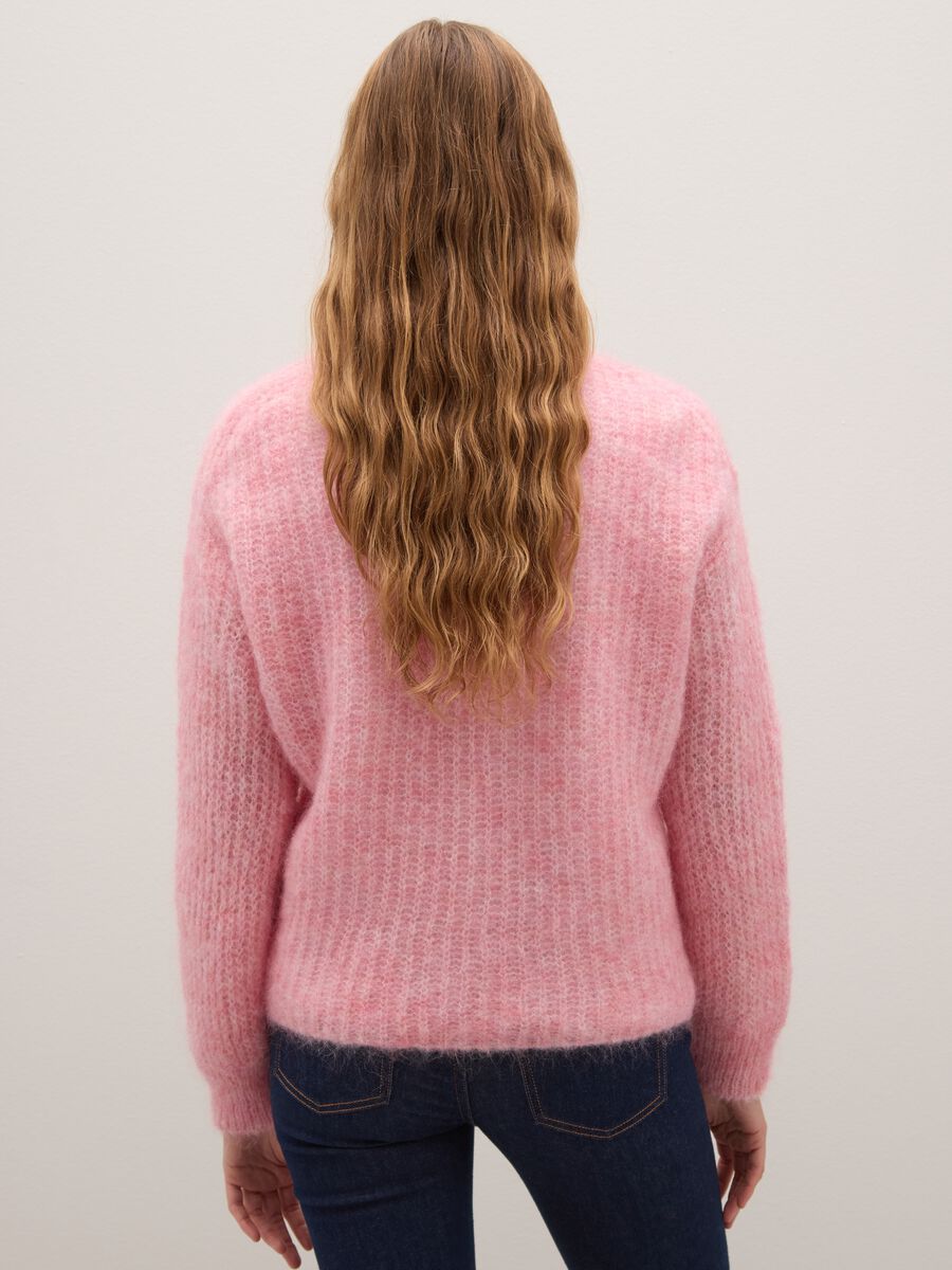 Oversized pink crew neck sweater_3