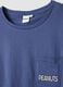Blue pure cotton regular fit pyjamas with Peanuts prints_5
