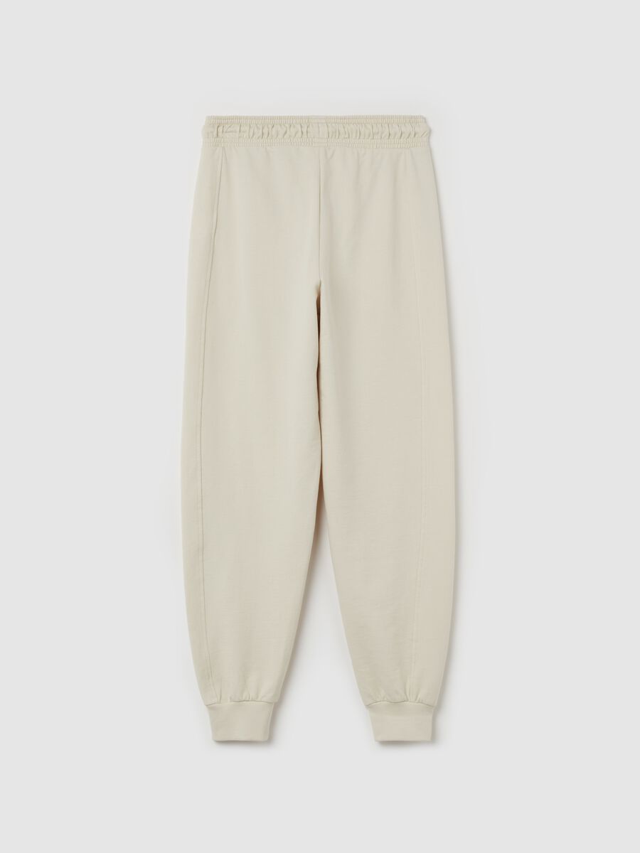 Joggers con coulisse e stampa logo_4