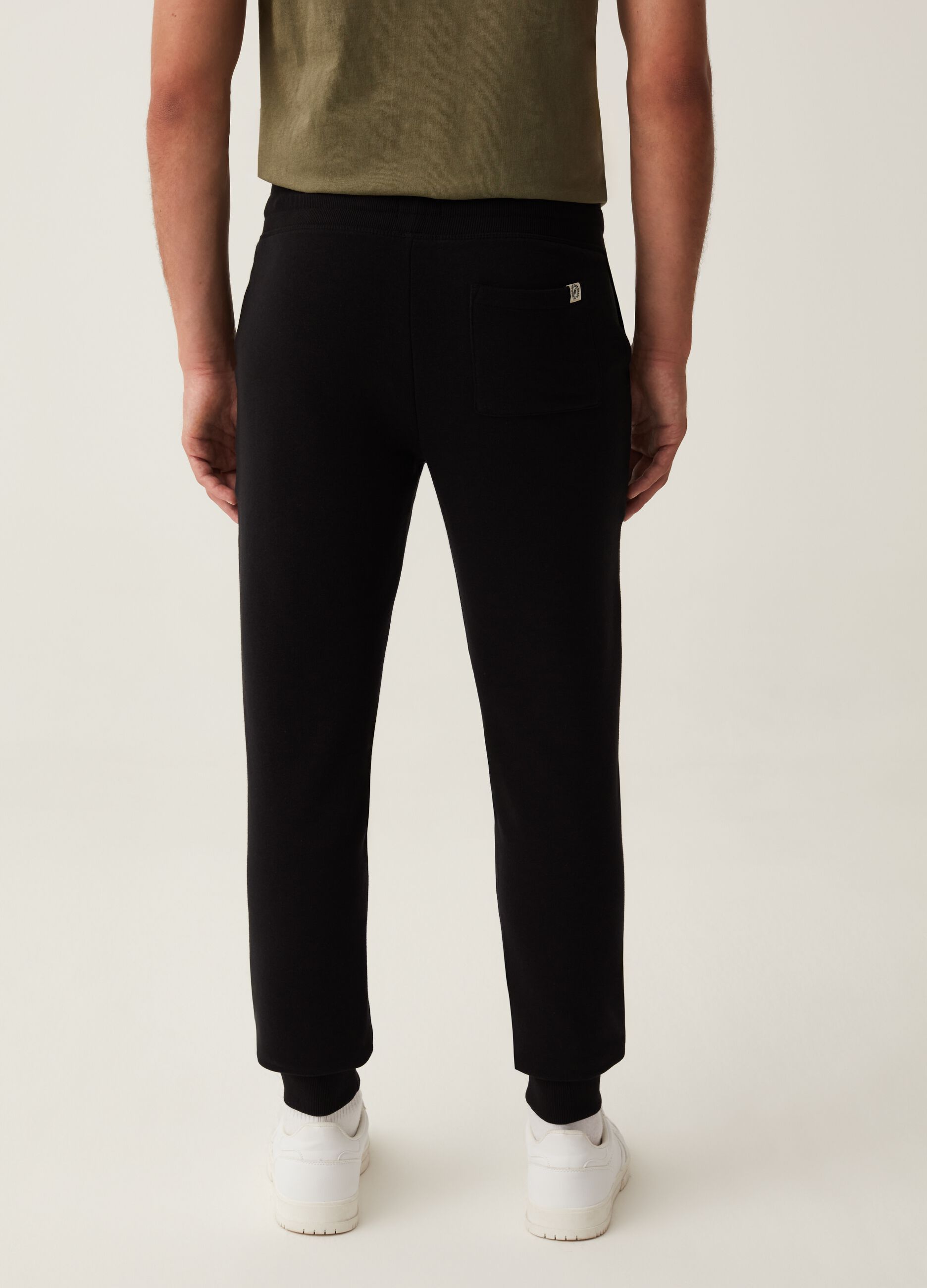 Joggers in felpa con stampa_2