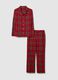 Multicolour plaid pure cotton pyjamas, regular fit_4