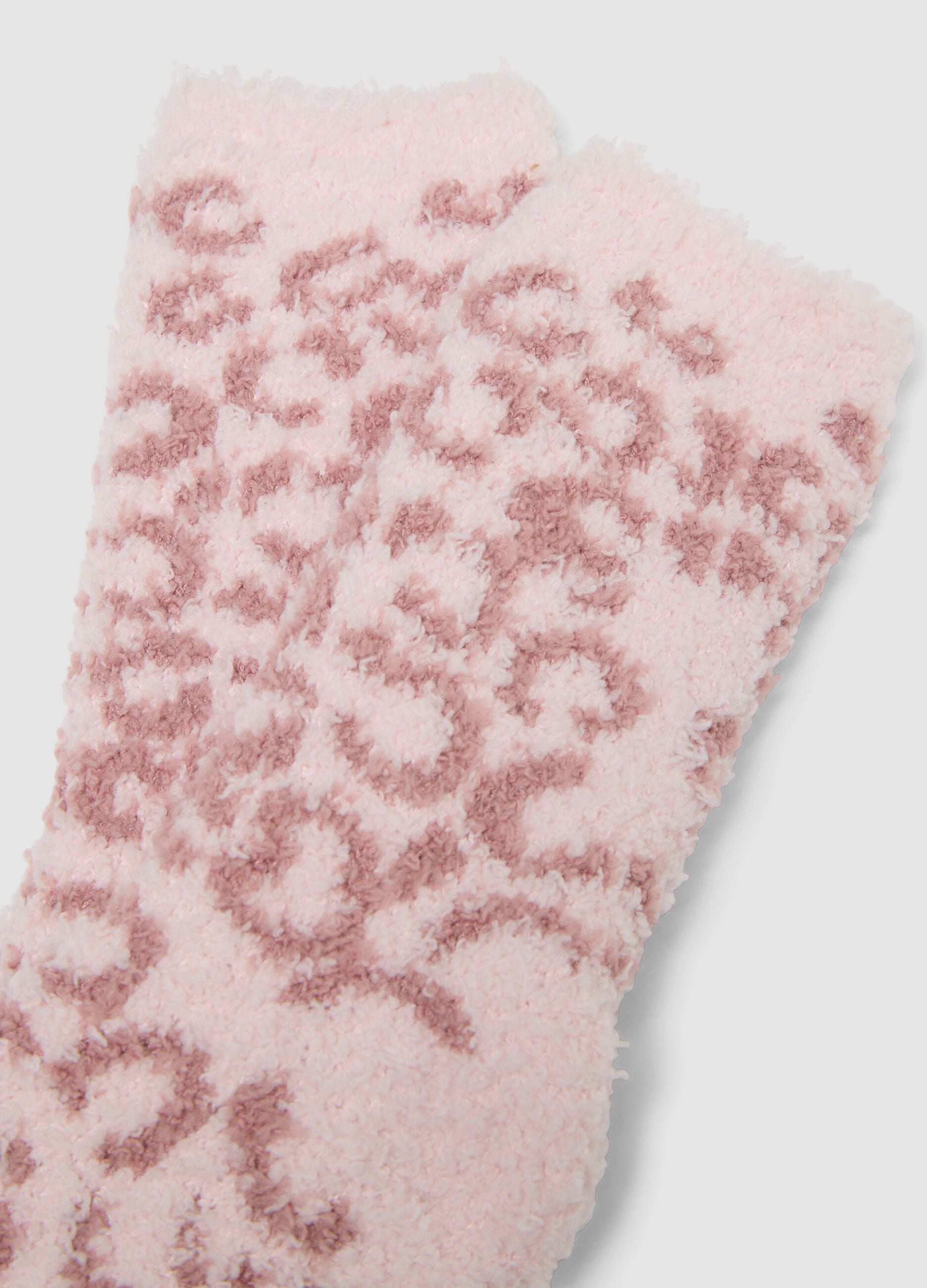 2-pack multicolour midi socks in stretchy fabric with pattern