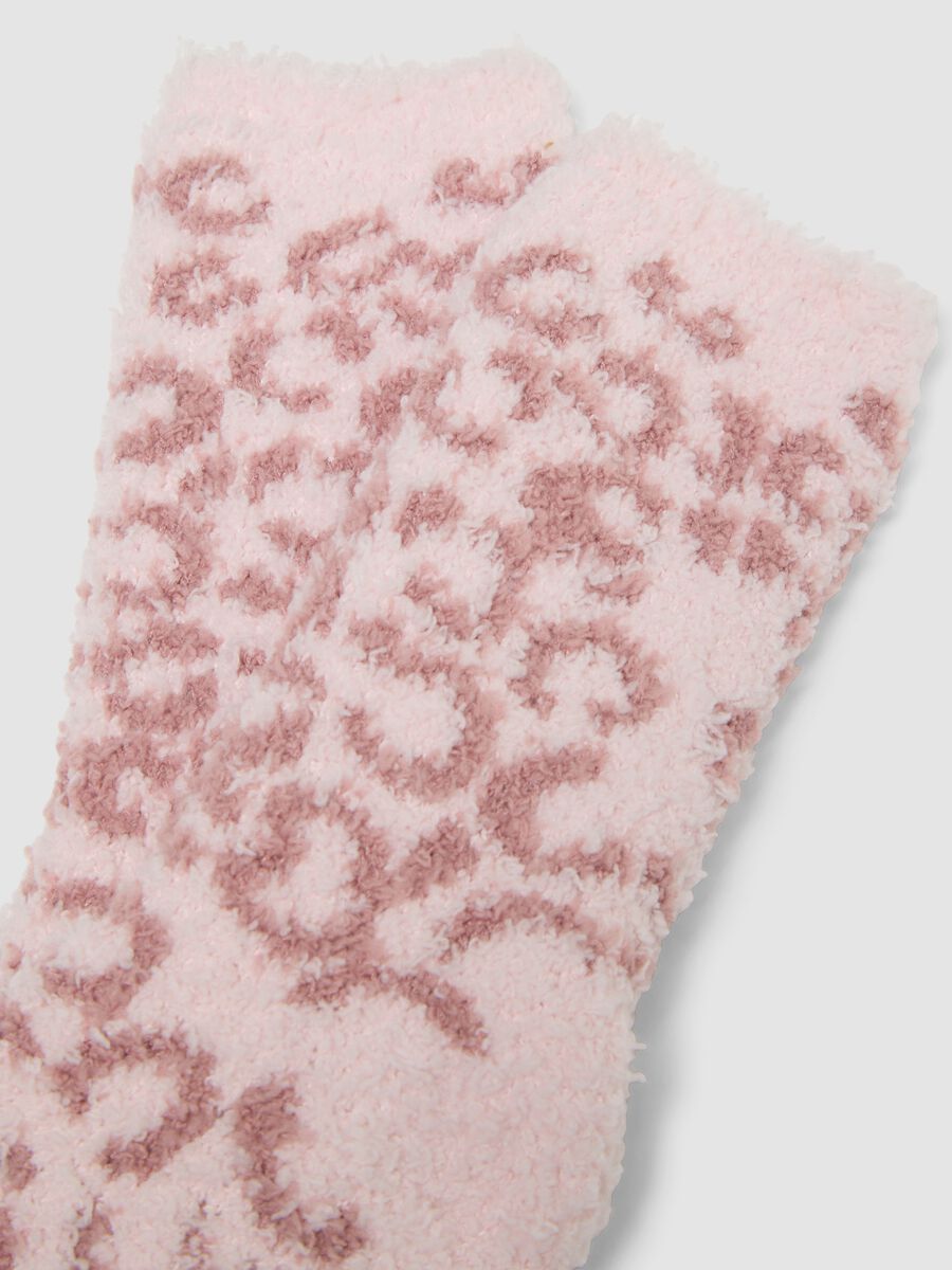 2-pack multicolour midi socks in stretchy fabric with pattern_1