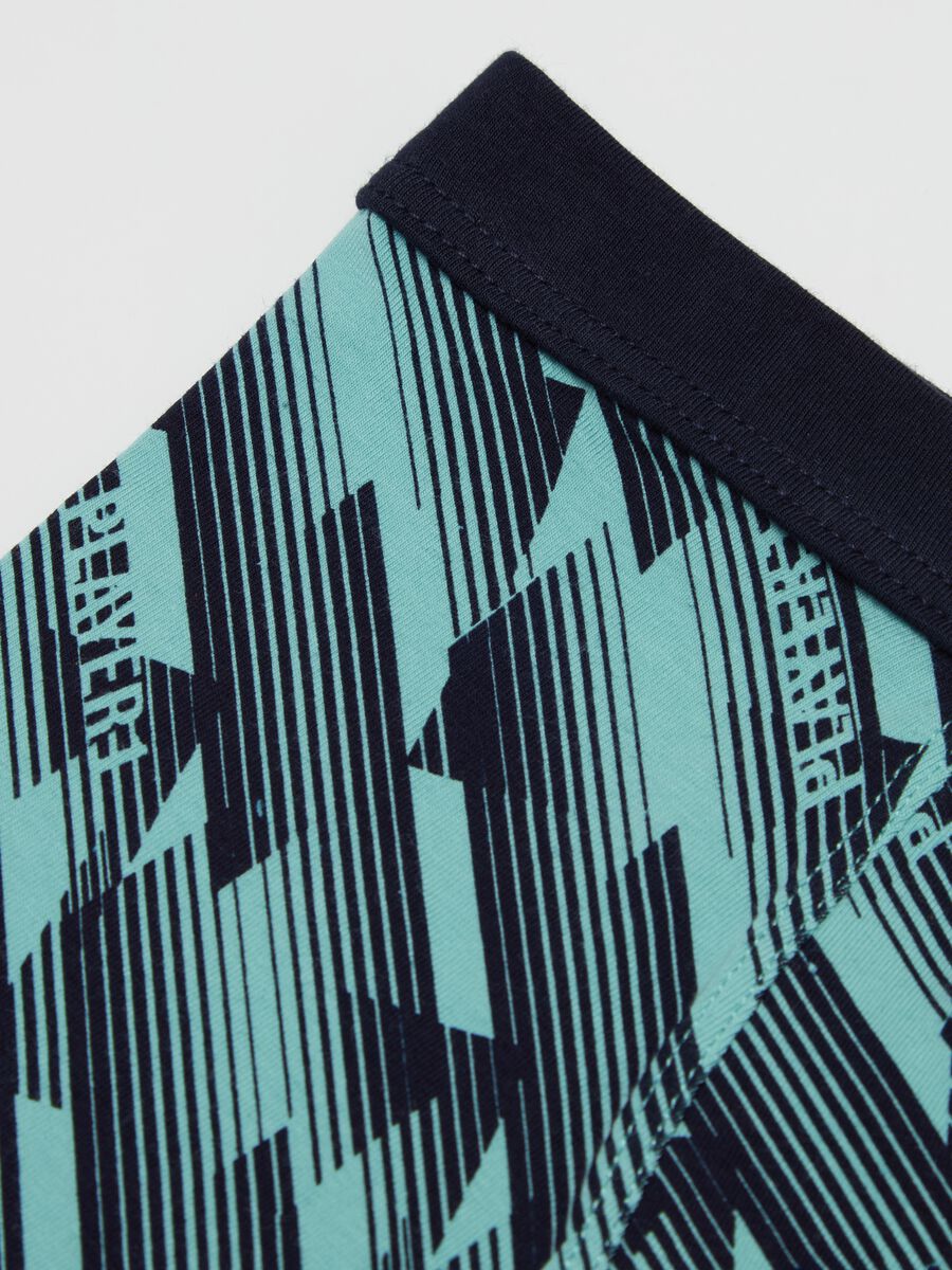 Boxer in cotone stretch con stampa _3